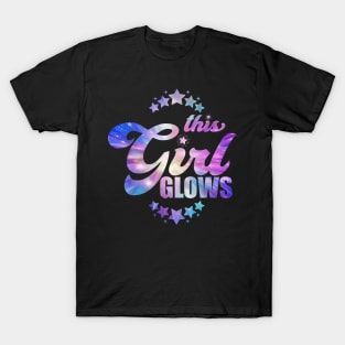 Let's Glow Crazy - Funny retro neon lights party design T-Shirt T-Shirt